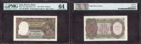 British INDIA Notes
K.G.VI
Rupees 05 
Five Rupees Bank Note of King George VI Signed by J.B.Taylor of 1938.
British India, 1938, King George VI, 5...