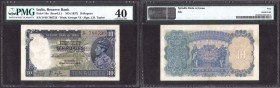 British INDIA Notes
K.G.VI
Rupees 10
Ten Rupees Bank Note of King George V Signed by J B Taylor of 1937.
British India, 1937, King George V, 10 Ru...