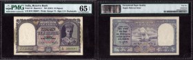 British INDIA Notes
K.G.VI
Rupees 05 
Ten Rupees Bank Note of King George VI Signed by C. D. Deshmukh of 1944.
British India, 1944, King George VI...