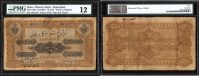 Hyderabad
0010 Rupees
Rupees 10
Ten Rupees Note of Hyderabad State Signed by R R Glancy.
Hyderabad State, 1918/FE 1327, 10 Rupees, Signed by R R G...