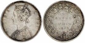 Coins
British India
Rupee 01
Error Silver One Rupee Coin of Victoria Queen of Bombay Mint of 1875.
1875, Victoria Queen, Silver Rupee, Bombay Mint...