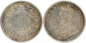 Coins
British India
Rupee 01
Error Silver One Rupee Coin of King George V of Bombay Mint of 1919.
1919, King George V, Silver Rupee, Bombay Mint, ...