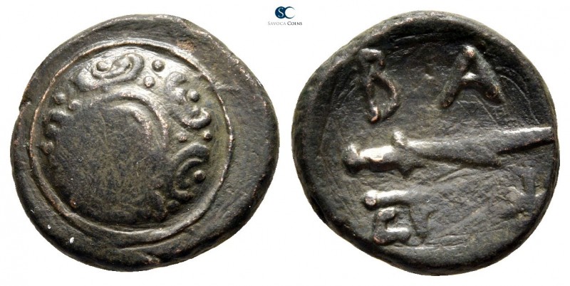 Kings of Macedon. Pella or Amphipolis. Perseus 179-168 BC. 
Bronze Æ

16 mm.,...