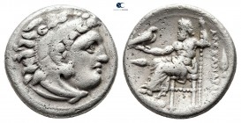 Kings of Macedon. Kolophon. Philip III Arrhidaeus 323-317 BC. In the name and types of Alexander III 'the great'. Drachm AR