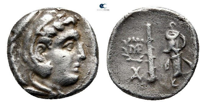 Kings of Macedon. Babylon. Alexander III "the Great" 336-323 BC. 
Obol AR

8 ...