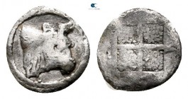 Macedon. Akanthos 500-470 BC. Hemiobol AR
