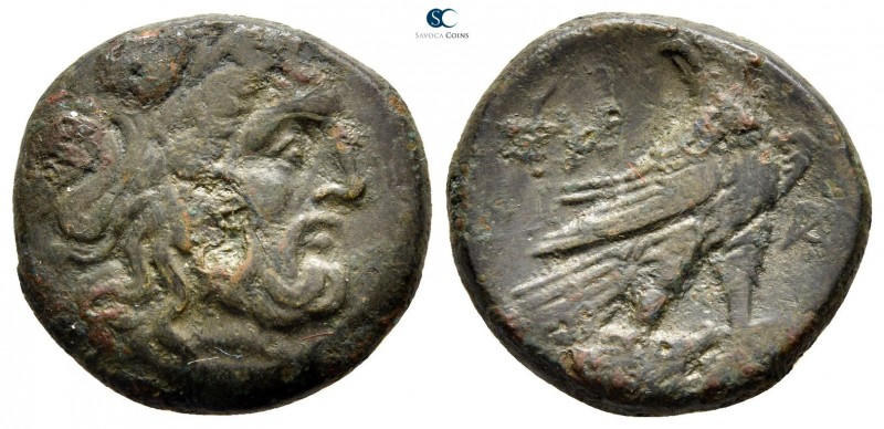 Macedon. Paroreia 187-168 BC. 
Bronze Æ

22 mm., 7,81 g.



very fine