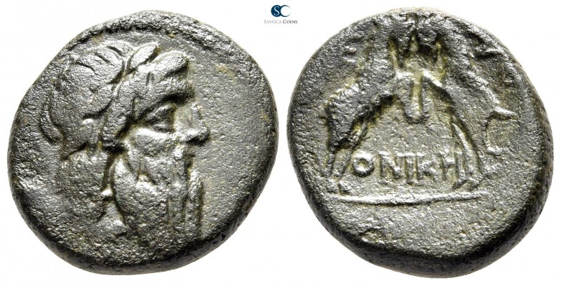 Macedon. Thessalonica 187-31 BC. 
Bronze Æ

21 mm., 7,58 g.



very fine
