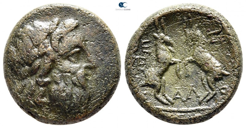 Macedon. Thessalonica 187-31 BC. 
Bronze Æ

20 mm., 8,09 g.



very fine