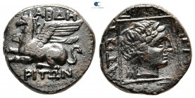 Thrace. Abdera 380-300 BC. Bronze Æ