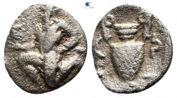 Islands off Thrace. Thasos circa 411-340 BC. Trihemiobol AR