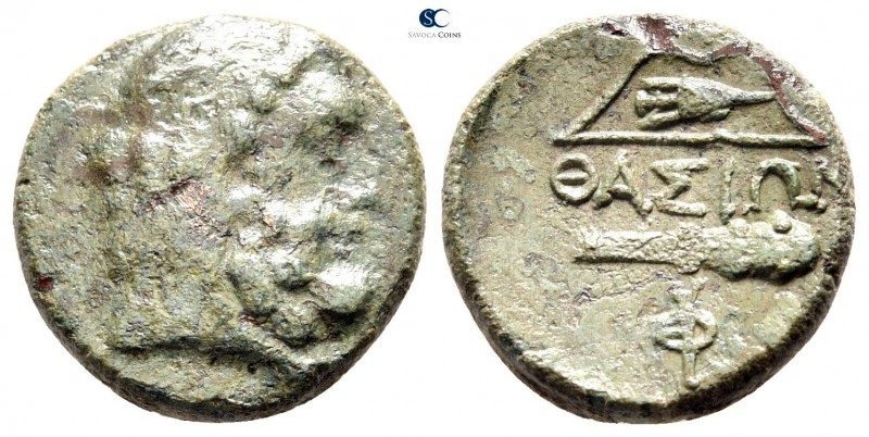 Islands off Thrace. Thasos 280-250 BC. 
Bronze Æ

16 mm., 3,22 g.



very...