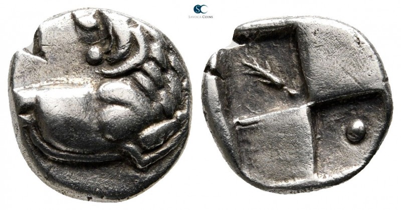 The Thracian Chersonese. Chersonesos 386-338 BC. 
Hemidrachm AR

13 mm., 2,2 ...