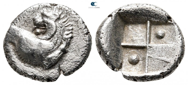 The Thracian Chersonese. Chersonesos 386-338 BC. 
Hemidrachm AR

15 mm., 2,23...