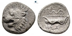 Thessaly. Herakleia Trachineia circa 370-350 BC. Obol AR