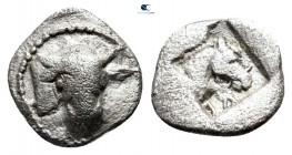 Thessaly. Larissa 475-400 BC. Obol AR