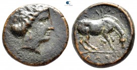 Thessaly. Larissa circa 400-344 BC. Dichalkon Æ