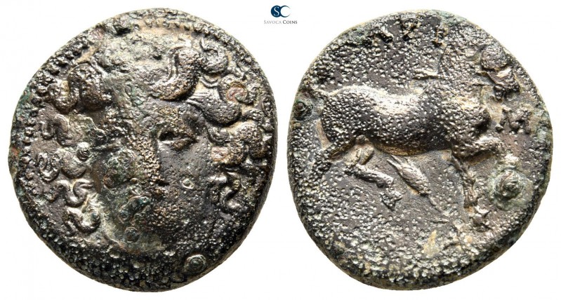 Thessaly. Larissa 356-337 BC. 
Tetrachalkon Æ

22 mm., 8,42 g.



nearly ...