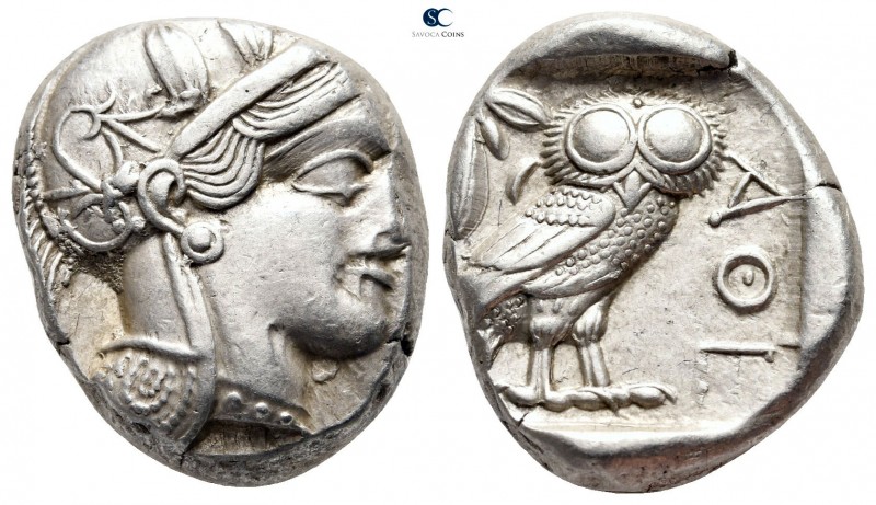 Attica. Athens circa 454-404 BC. 
Tetradrachm AR

24 mm., 17,17 g.



goo...