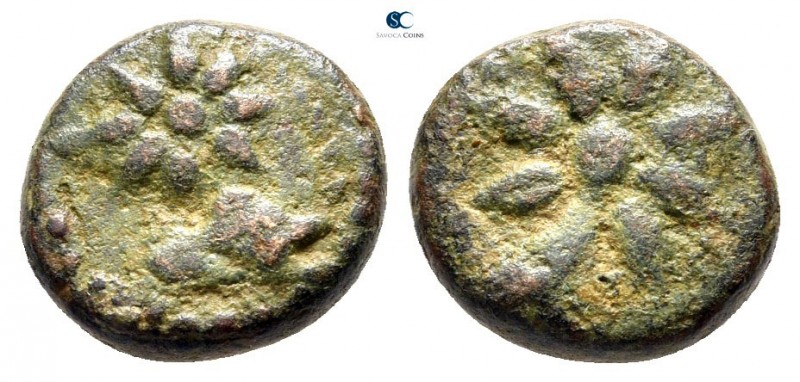 Pontos. Uncertain mint circa 130-100 BC. 
Bronze Æ

10 mm., 2,1 g.



ver...