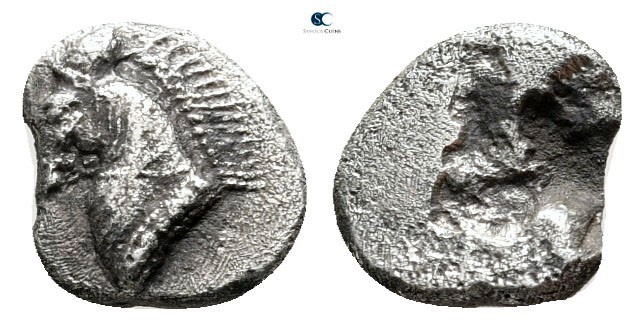 Aiolis. Kyme 520-470 BC. 
Obol AR

9 mm., 0,58 g.



very fine