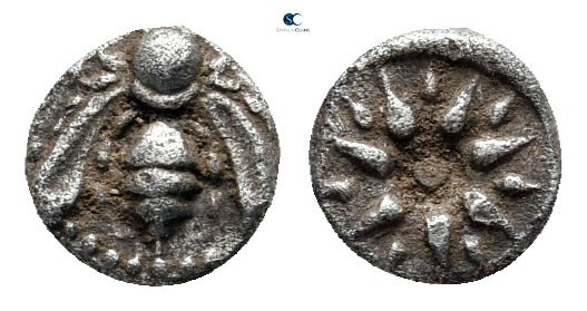 Ionia. Ephesos 500-420 BC. 
Tetartemorion AR

6 mm., 0,29 g.



good very...