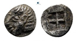 Ionia. Kolophon circa 530/25-500 BC. AR 1/48 Stater or Tetartemorion