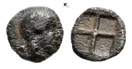 Ionia. Kolophon 500-450 BC. Tetartemorion AR