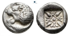 Ionia. Miletos 525-500 BC. Diobol AR