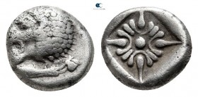 Ionia. Miletos 525-500 BC. Diobol AR