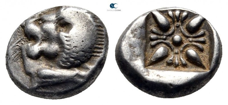 Ionia. Miletos circa 525-475 BC. 
Diobol AR

10 mm., 1,13 g.



very fine