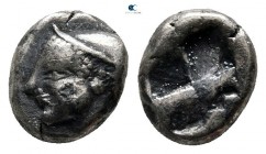 Ionia. Phokaia 521-478 BC. Diobol AR