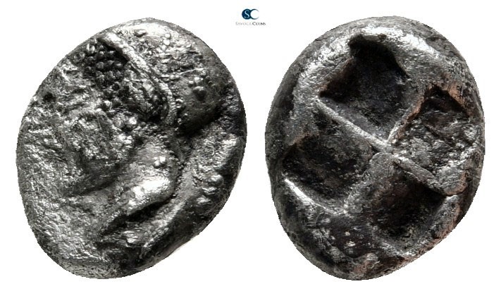 Ionia. Phokaia 521-478 BC. 
Diobol AR

10 mm., 1,32 g.



nearly very fin...