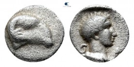 Caria. Kasolaba circa 420-400 BC. Hemiobol AR