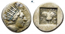 Islands off Caria. Rhodos 170-150 BC. Drachm AR