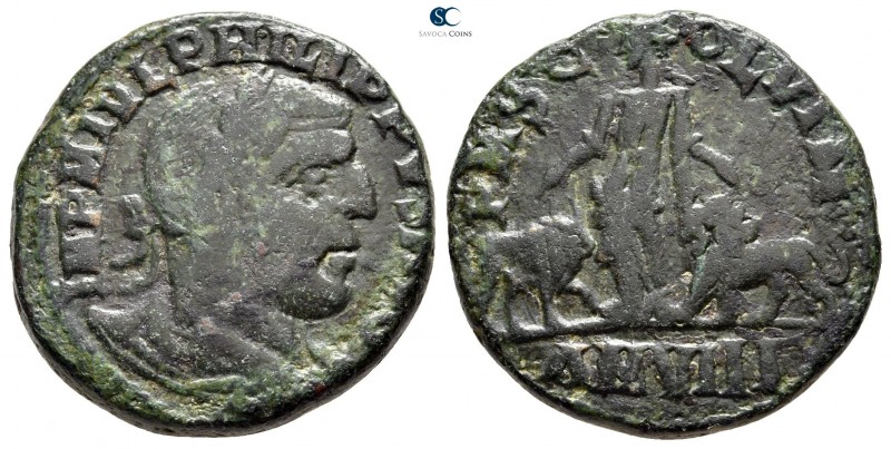 Moesia Superior. Viminacium. Philip I Arab AD 244-249. 
Bronze Æ

28 mm., 17,...