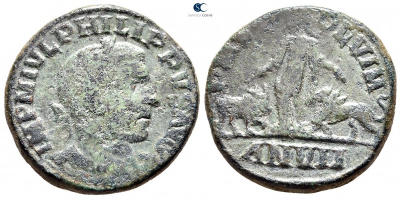Moesia Superior. Viminacium. Philip I Arab AD 244-249. 
Bronze Æ

29 mm., 17,...