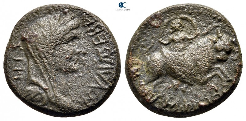 Macedon. Amphipolis. Livia, wife of Augustus AD 14-29. 
Bronze Æ

22 mm., 7,9...