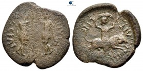 Macedon. Amphipolis. Titus and Domitian, as Caesars . Bronze Æ