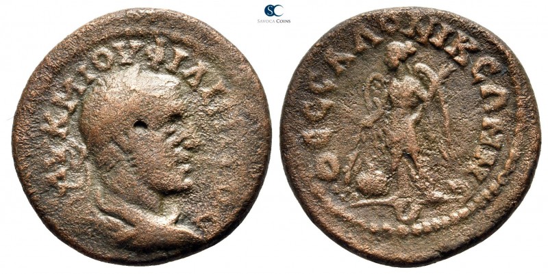 Macedon. Thessalonica. Philip I Arab AD 244-249. 
Bronze Æ

25 mm., 8,99 g.
...