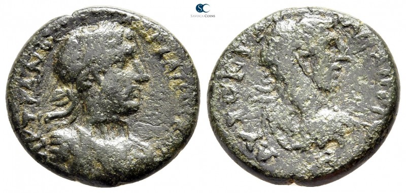 Thrace. Abdera. Hadrian AD 117-138. 
Bronze Æ

18 mm., 4,12 g.



very fi...