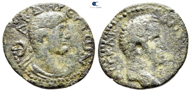 Thrace. Abdera. Antoninus Pius AD 138-161. 
Bronze Æ

20 mm., 2,79 g.



...