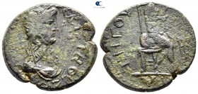 Thessaly. Koinon of Thessaly. Pseudo-autonomous issue AD 54-68. Time of Nero. Triassarion Æ