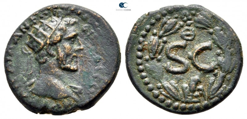 Seleucis and Pieria. Antioch. Antoninus Pius AD 138-161. 
Semis Æ

19 mm., 3,...