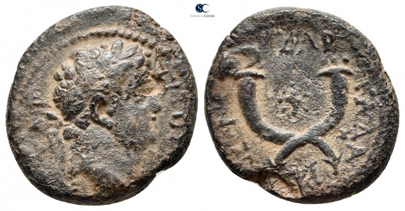 Decapolis. Gadara. Titus AD 79-81. 
Bronze Æ

19 mm., 4,91 g.



very fin...