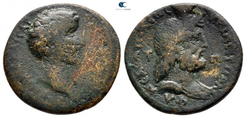 Samaria. Neapolis. Marcus Aurelius as Caesar AD 139-161. 
Bronze Æ

26 mm., 8...