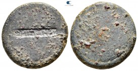 Uncertain . Uncertain mint  AD 8-96. Countermarked AE