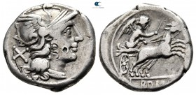 Anonymous 157-156 BC. Rome. Denarius AR