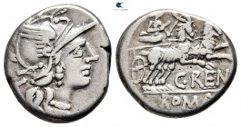 C. Renius. 138 BC. Rome. Denarius AR