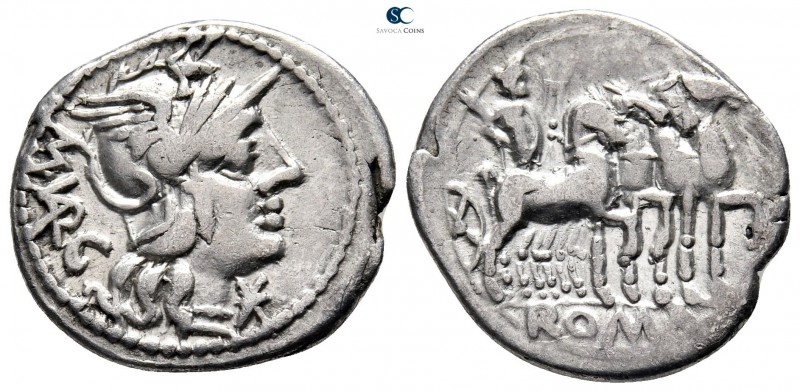 Marcus Vargunteius 130 BC. Rome
Denarius AR

21 mm., 3,78 g.



very fine